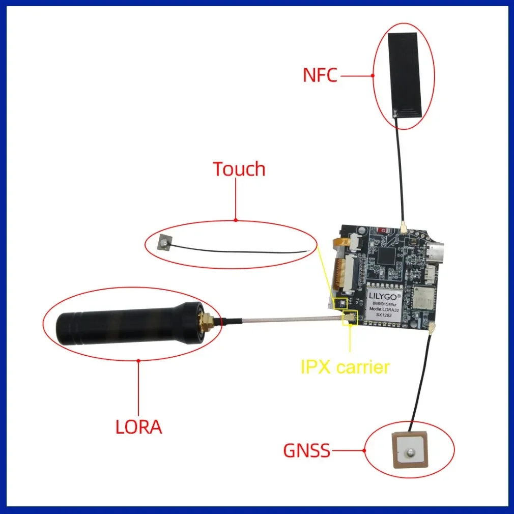 thumbnail image 2 of LILYGO T-Echo LoRa SX1262 915MHz Meshtastic Development Board With NRF52840, GPS, BME280 Sensor 2 of 8