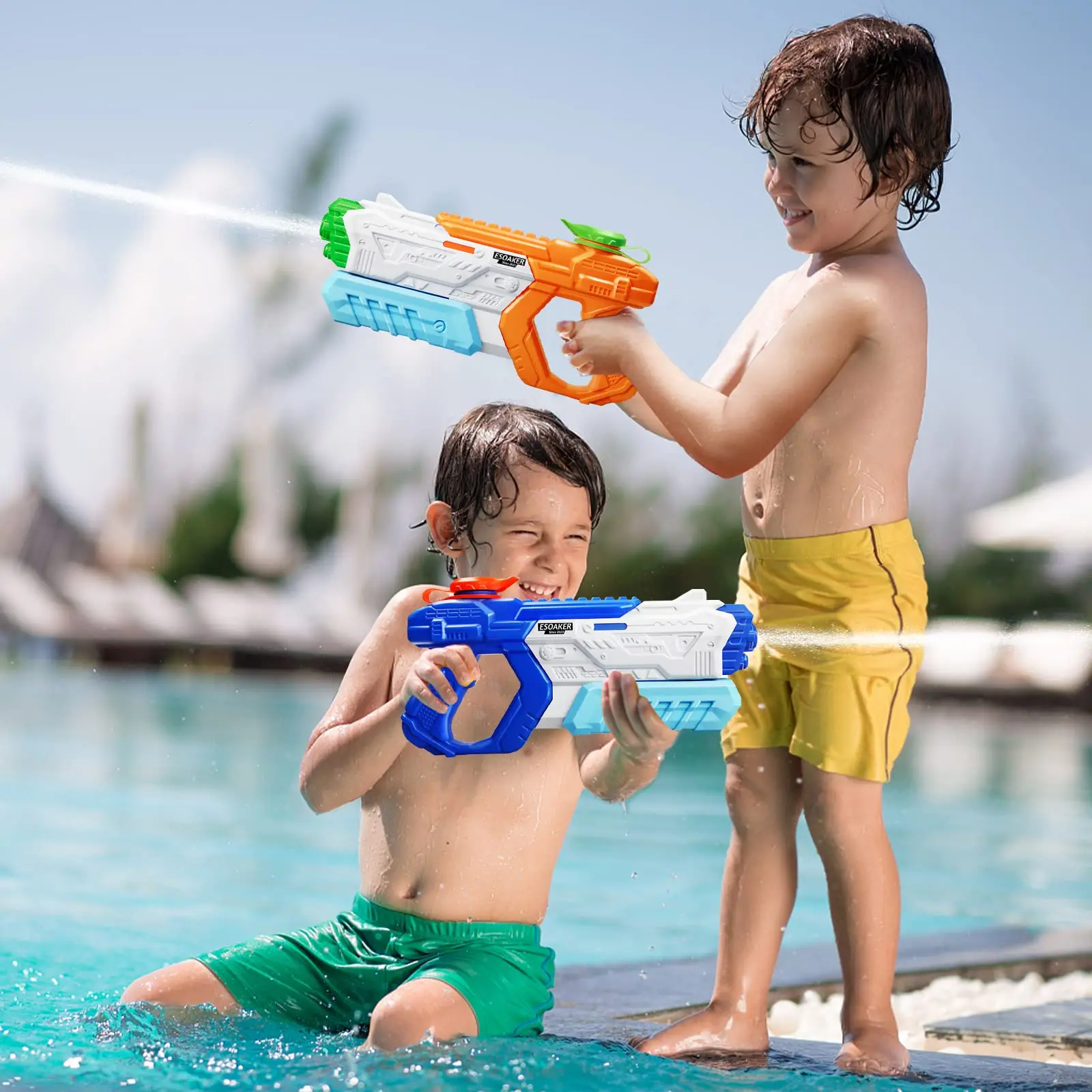 600cc High Capacity Water Gun for Kids Adults Long Range Watergun Summer Water Blaster Toy Super Soaker for Swimming Pool Beach 3
