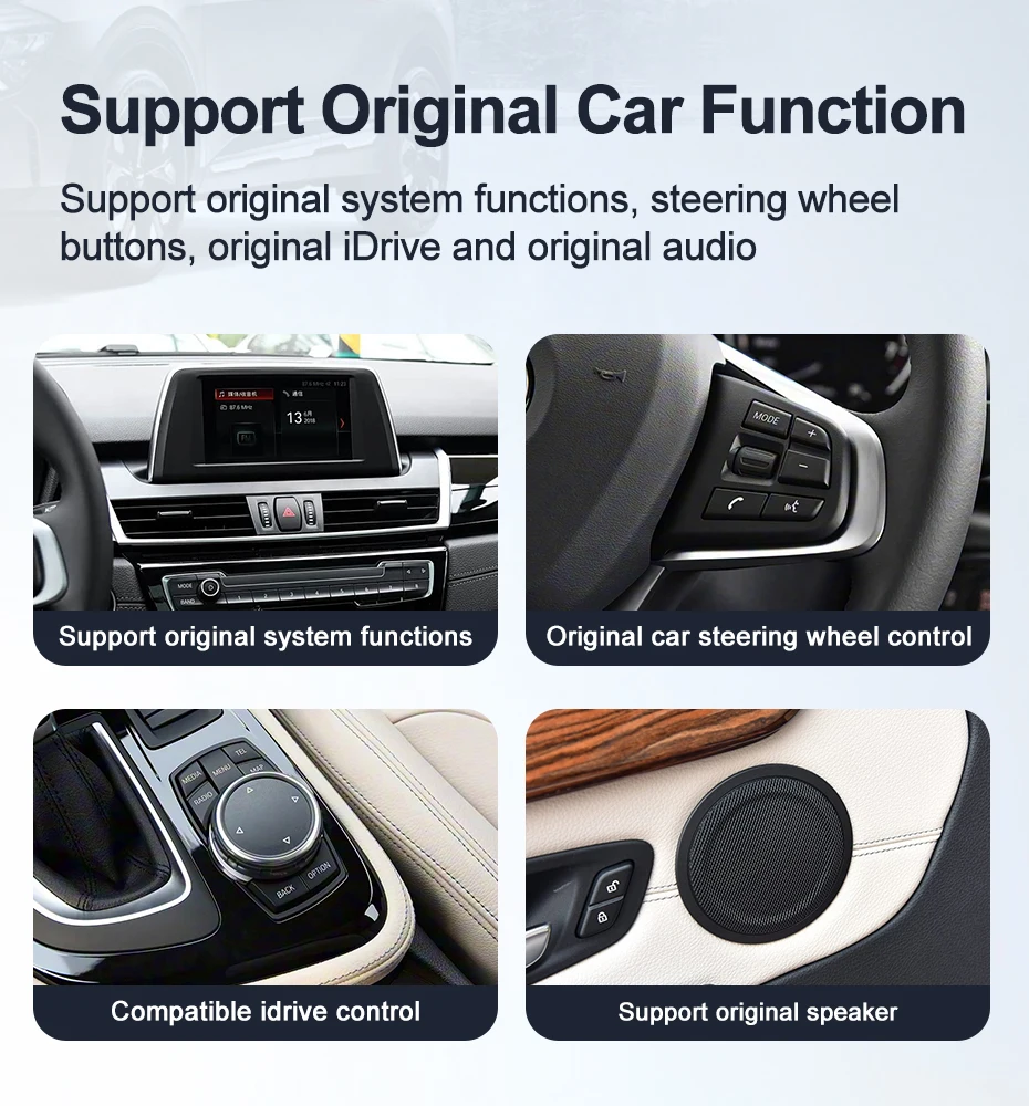 12.3inch Qualcomm Snapdragon680 6225 Andorid14 Wireless Auto CarPlay For BMW 2Se
