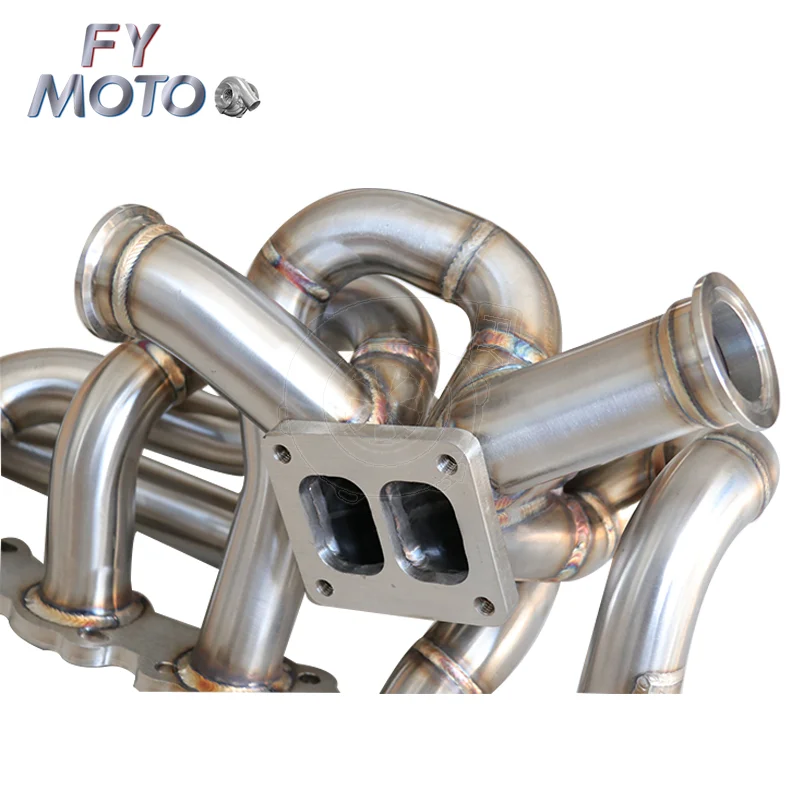 RB20 RB25 RB26 DET T4 Top Mount Turbo Manifold For Nissan GTR 44mm Twin Scroll