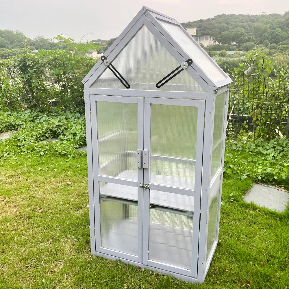 Mini Wooden Greenhouse Kit 4