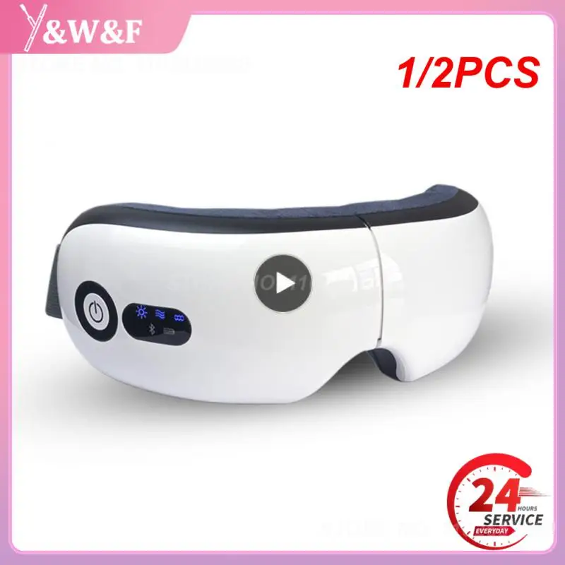 

1/2PCS Rechargeable Smart Eye Massager Facial Massager Bluetooth Music Foldable Air Pressure Heating Massage Relaxation
