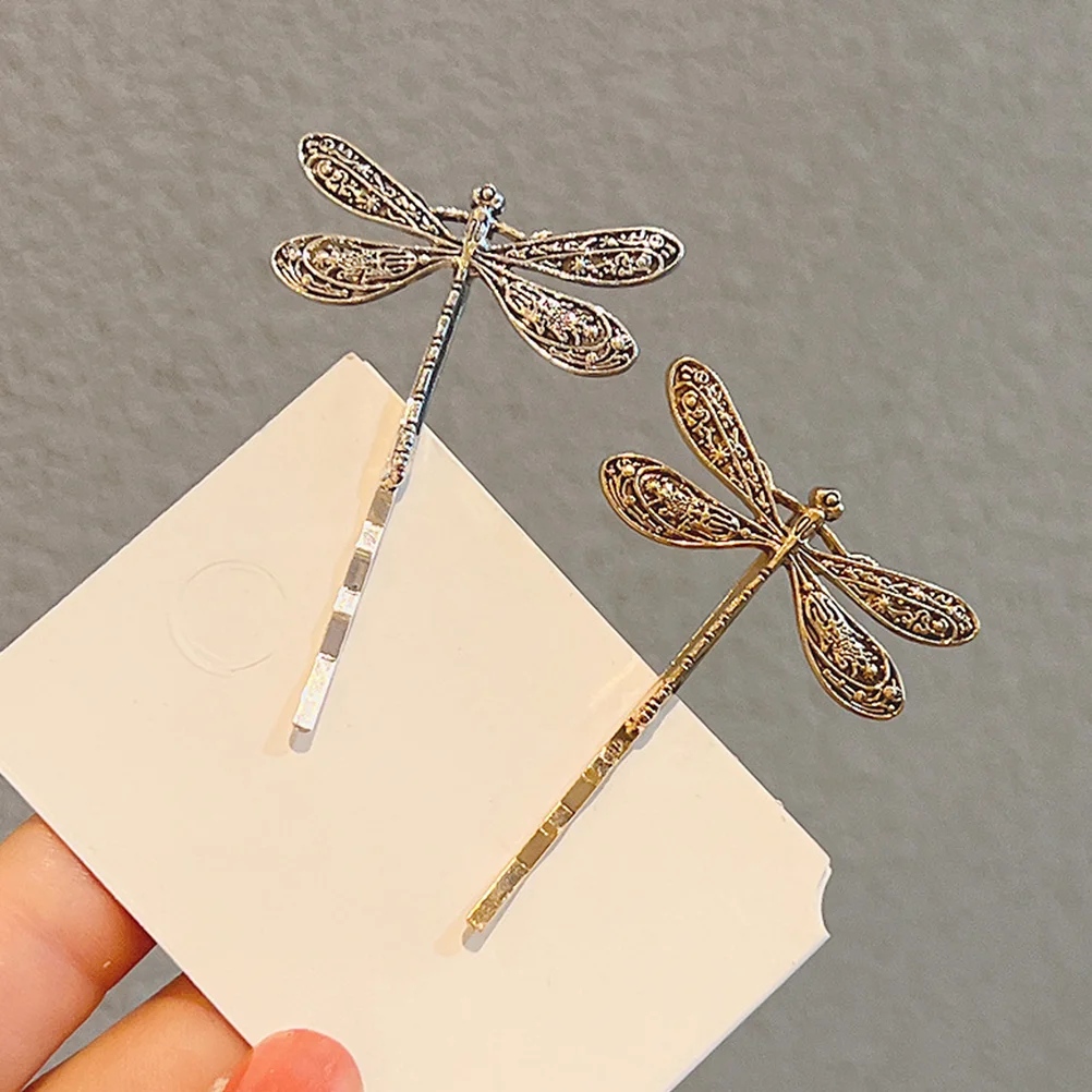 

6 Pcs Vintage Dragonfly Hair Clip Decorative Girl Accessories Tiara for Women Metal Clips Small Women's