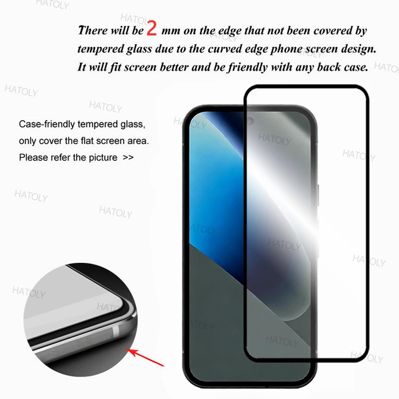 Enhanced Tempered Glass Screen Protector - Full Glue, Anti-Scratch, Multi-Pack Option