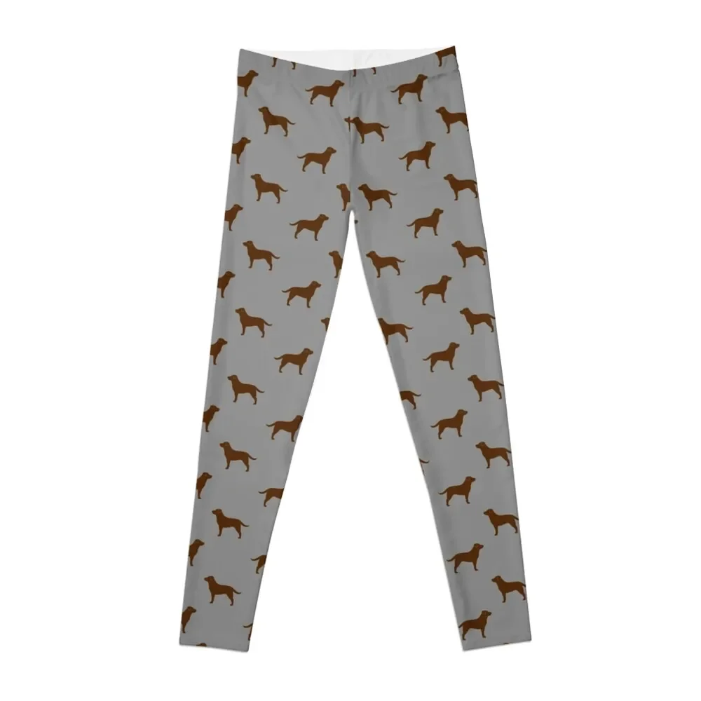 

Chocolate Labrador Retriever Silhouette(s) Leggings Tight fitting woman trousers Womens Leggings