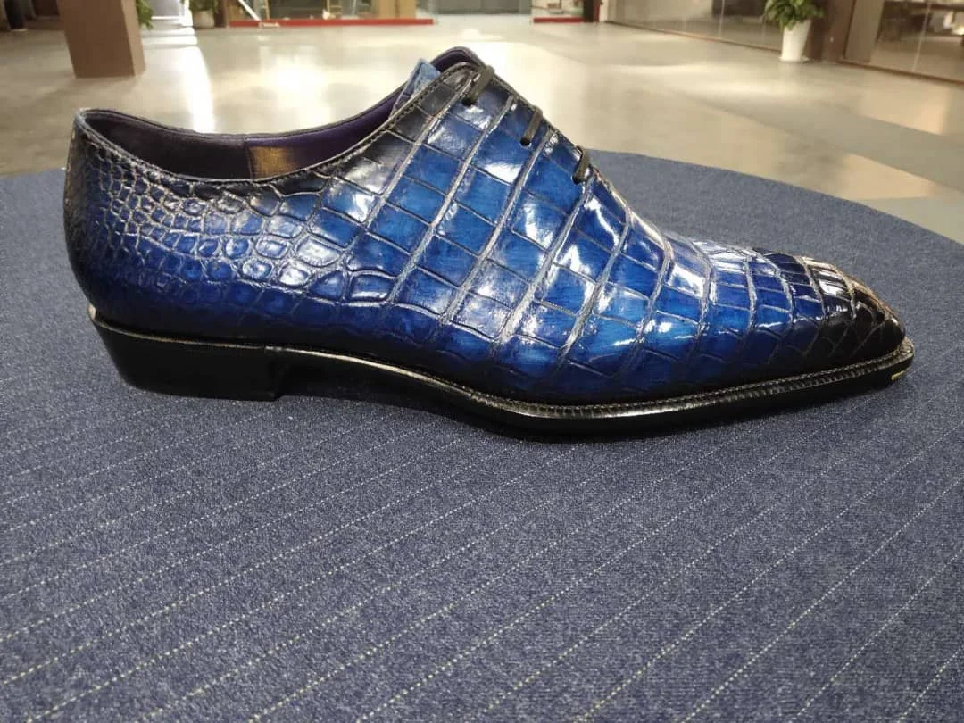 Рисунок 5 - Мужские туфли-оксфорды из крокодиловой кожи