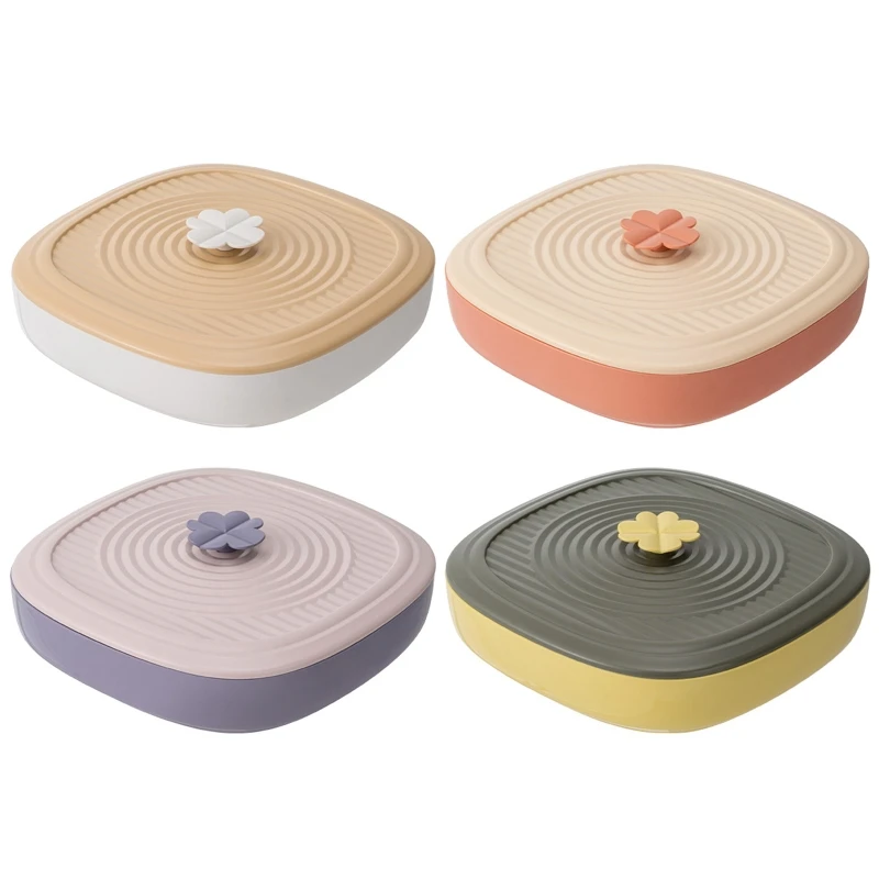 

5 Compartment Candy Nut Serving Container Fruit Plate Plastic Storage Tray Divided Box Dish Platter