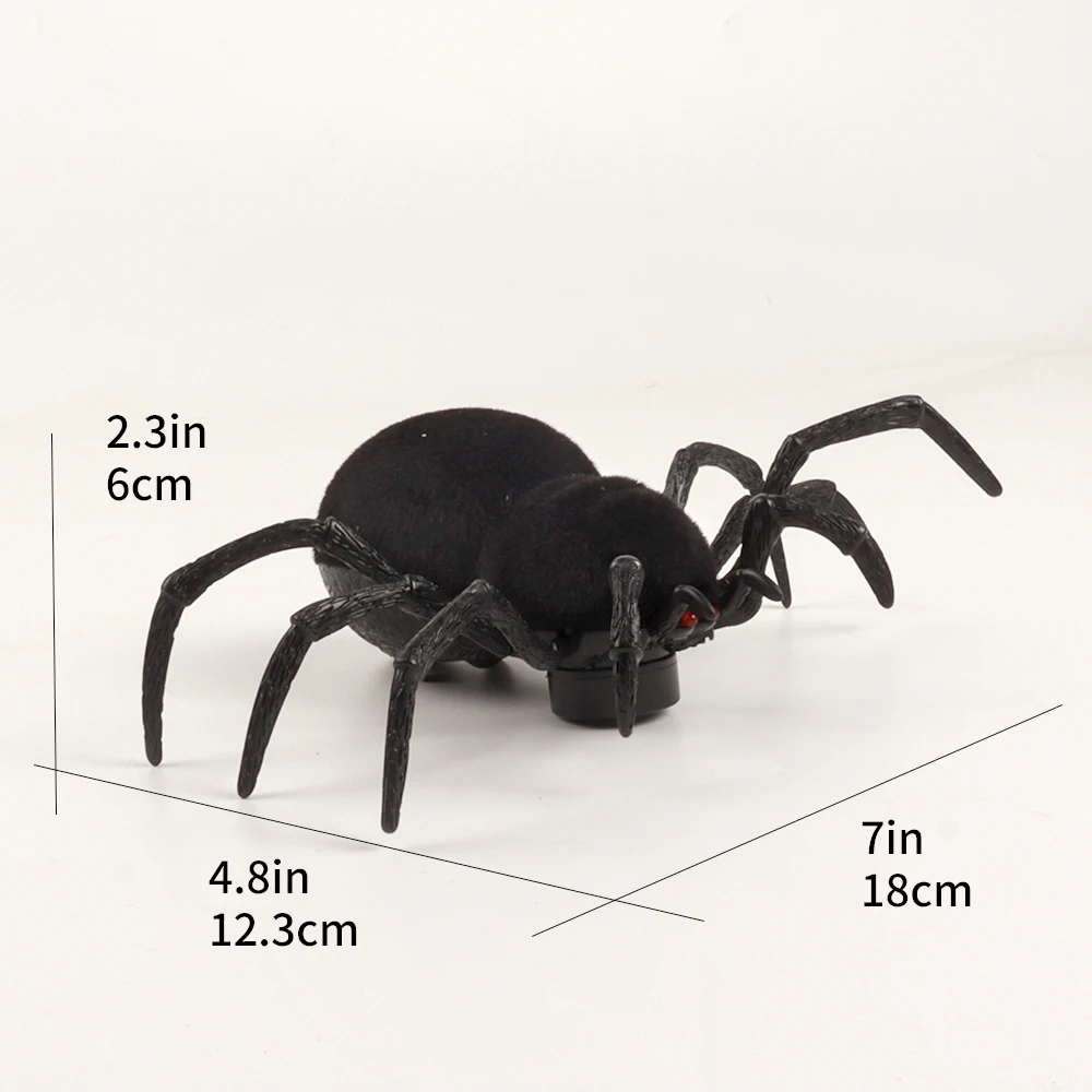 Crawling 2.4g RC Child Gift Remote Control Scary Creepy Soft Plush Infrared RC Tarantula Toy 6