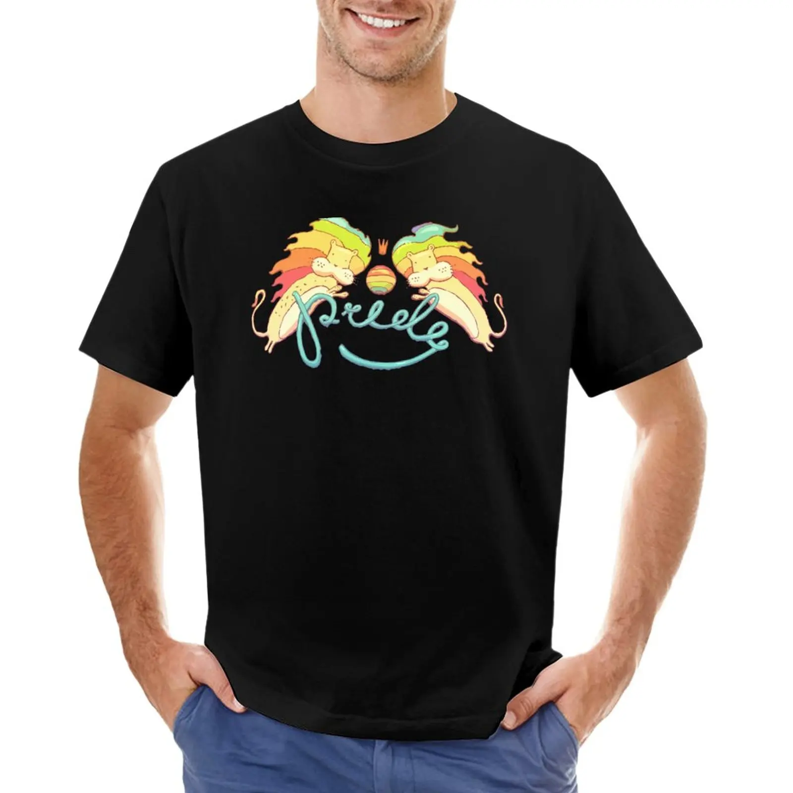 

Lionbow T-Shirt funny t shirts t shirt man summer clothes mens cotton t shirts