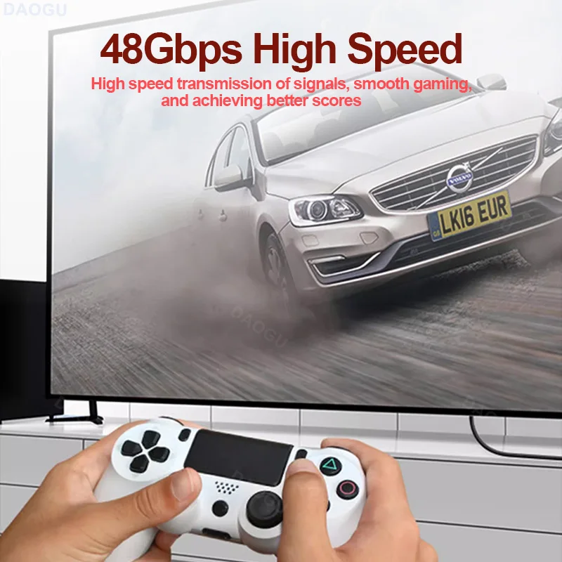Ultra High-Speed 8K HDMI Cable with HDR and 3D Support, Various Lengths Available