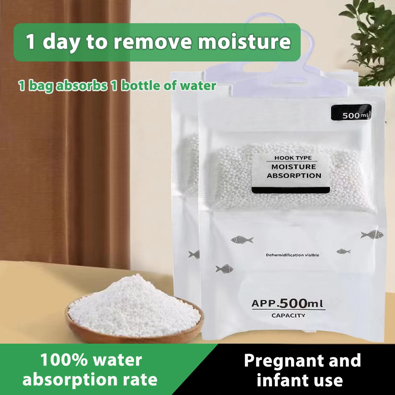 Dehumidification Bag Desiccant Daily Home Wardrobe Living Room Bedroom Moisture Proof Agent Empty Bag Moisture Absorption
