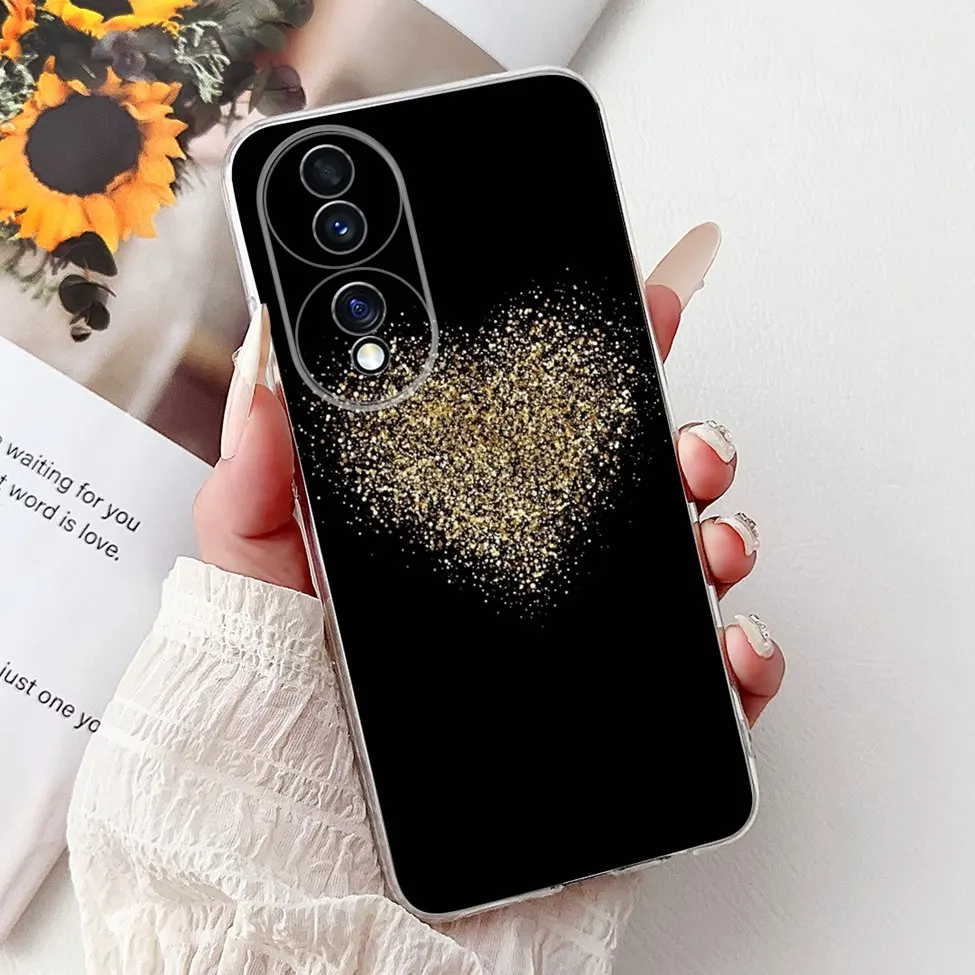 Clear Aesthetic Cute Cat & Flowers Soft Phone Case - Fashionable and Fun Design