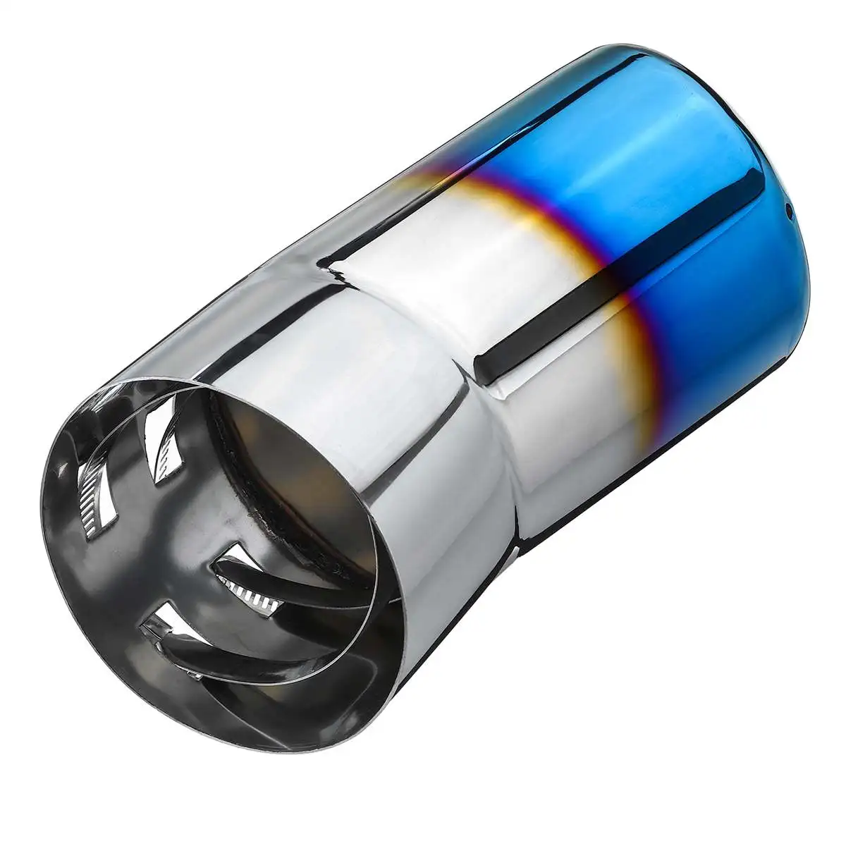 1pcs Stainless Steel Tail Exhaust Muffler Tip Pipe For Toyota Land