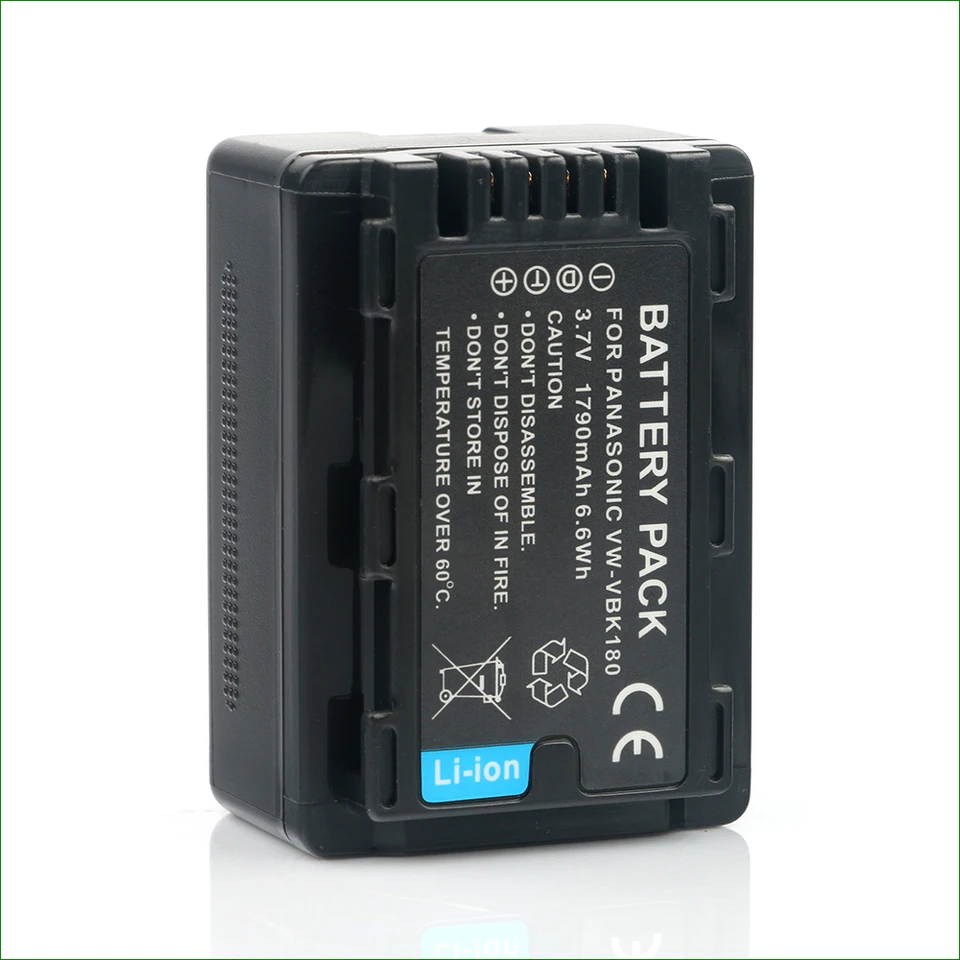 VW-VBK180 Battery 1790mAh Camera Batterie For Panasonic HDC-TM70