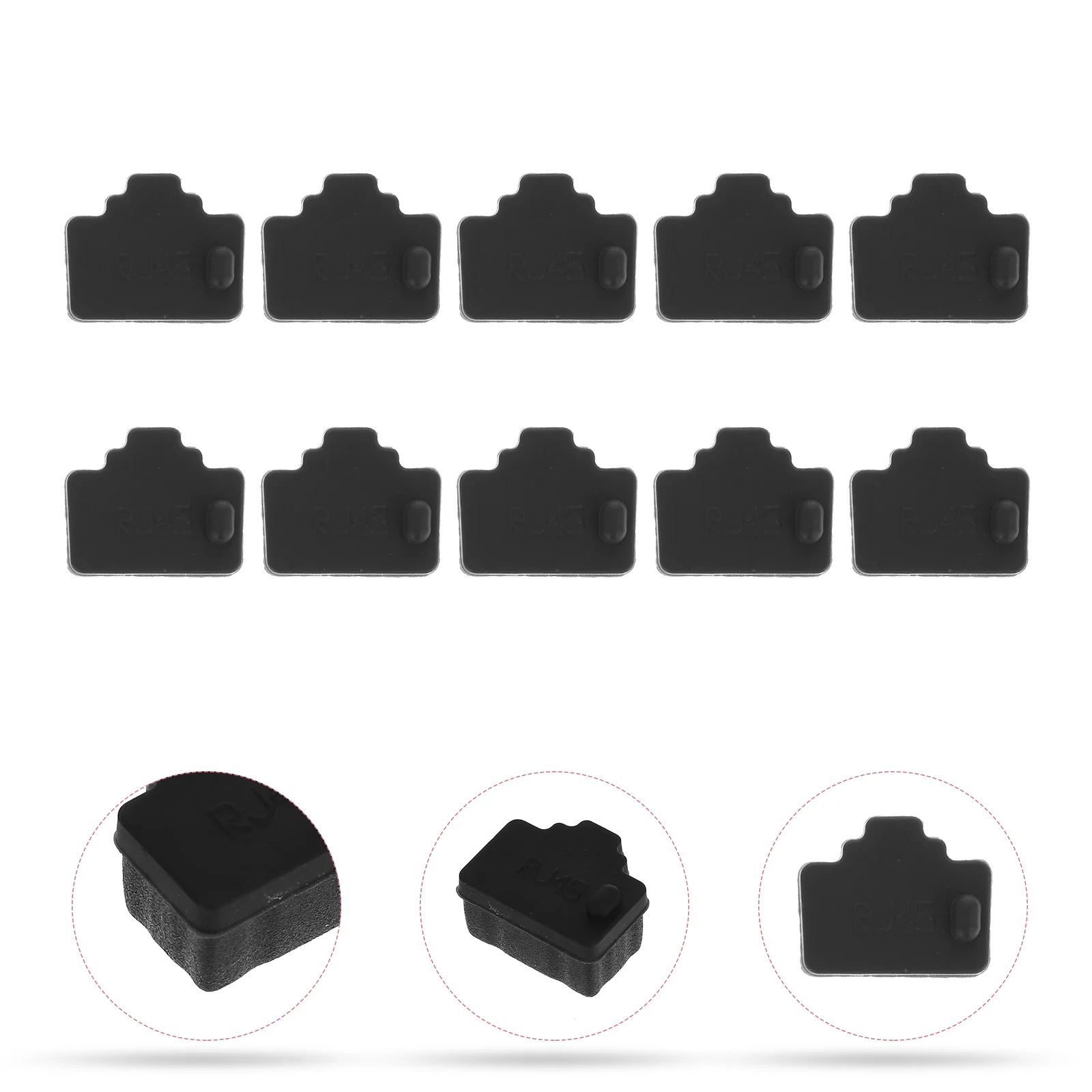 

20 Pcs Dust Plug Silicone Plugs Interface Caps Network Covers Limiter Hub Port Protectors Ethernet Stoppers Silica Gel