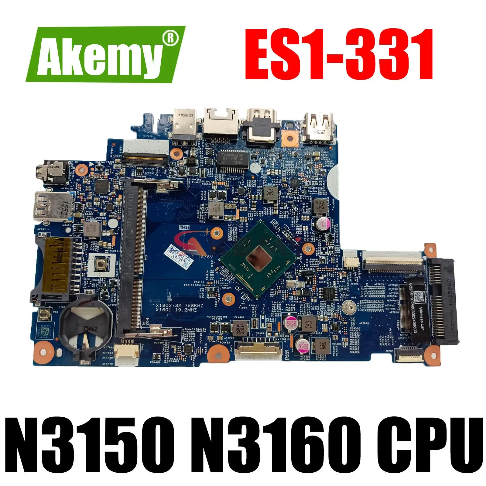 Per La Scheda Madre Del Computer Portatile Acer Es1-331 Con Scheda Madre N3150 N3160 Cpu 14295-1M Es1-331