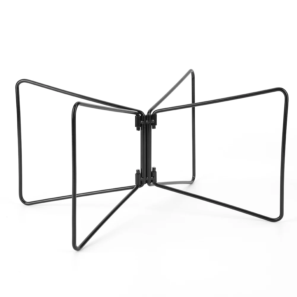 Camping Foldable Metal Stand Carbon Steel Organizer Box Folding Stand Outdoor Storage Boxes Shelves for Outdoor Picnic Fishing
