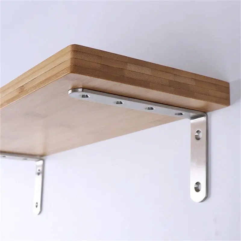 Stainless Steel Corner Hardware Thickened Square Corner 90 Degree Right Angle L-shaped Fixed Bracket Furniture Connector