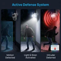 ARCCTV 2K WiFi caméra de sécurité 24/7 enregistrement automatique suivi humain couleur Vision nocturne caméra de Surveillance extérieure Audio bidirectionnel 6
