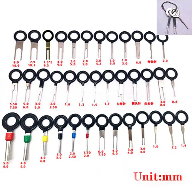 Car Terminal Removal Tool Puller Auto Set Motorist Kit Automotive Repair Tool Pin Extractor in Bag