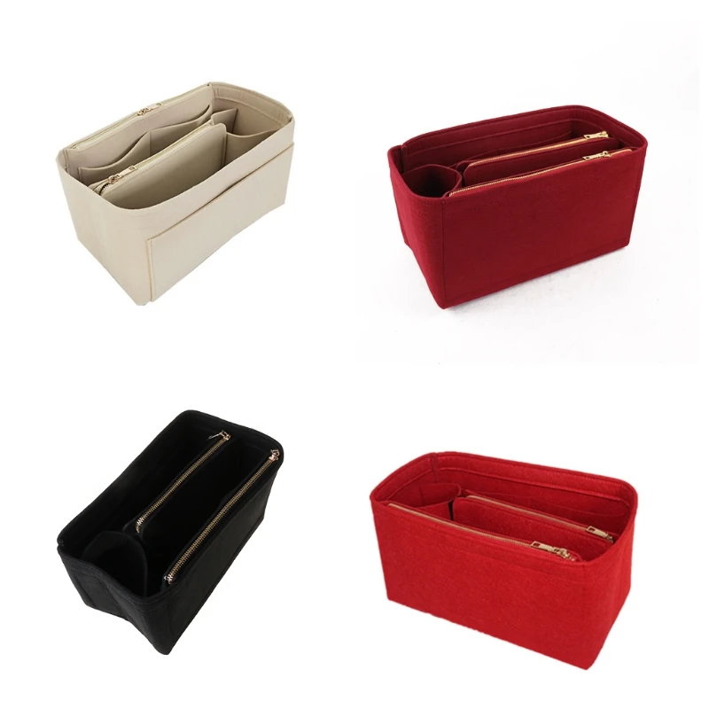 

2023 New Purse Insert Felt Bags Handbag Tote Shaper Multi Pocket