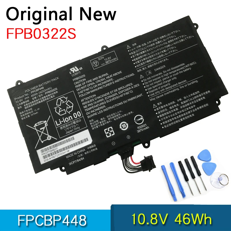 

NEW Original FPCBP448 FPB0322S Laptop Battery For FUJITSU stylistic Q775 Q736 Q737 3ICP7/64/84 10.8V 46Wh Batteries