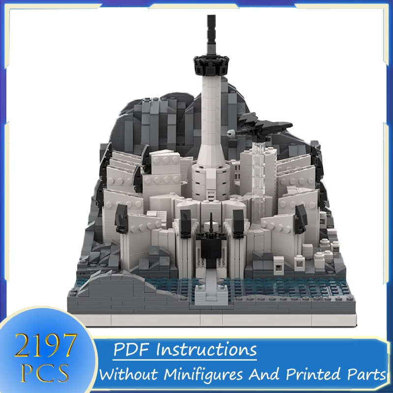 

Rings Movie Building Blocks Minas Morgul Model Medieval Castle Technology Bricks DIY Assembly Sets Collection Toys Xmas Gift
