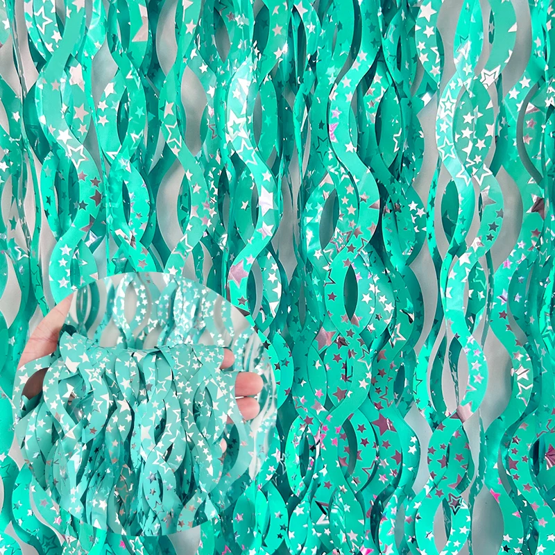 Party Backdrop Curtain Tinsel Foil Fringe Backdrop for Birthday etc.