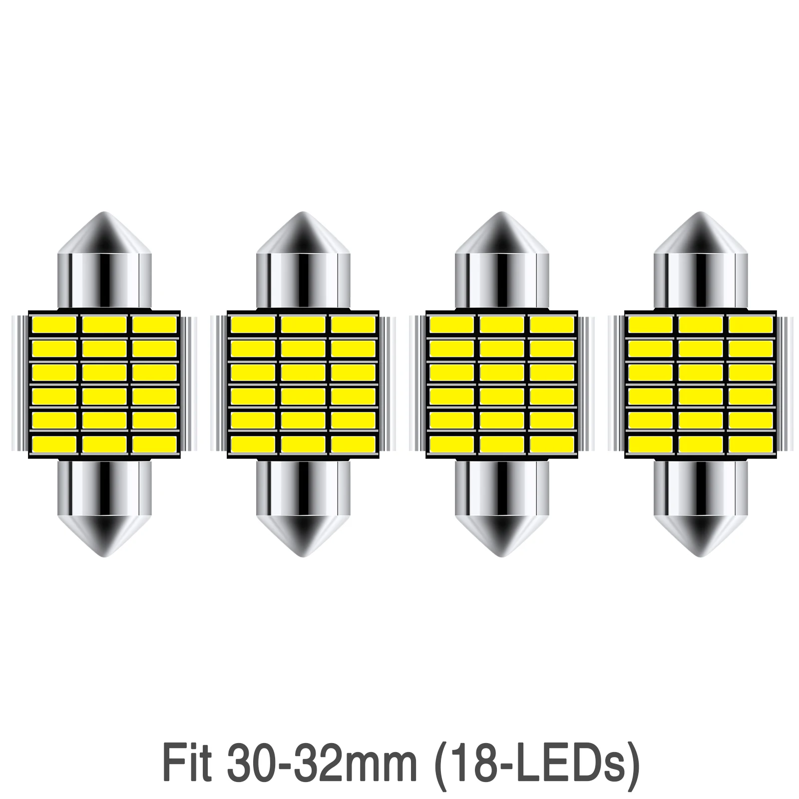4/6X Festoon 31 mm 36 mm 39 mm 41 mm Shuttle LED Bombillas C5W C10W LED Canbus Error Free Auto Interior Doom Light Luces de lectura de mapas de automóvil