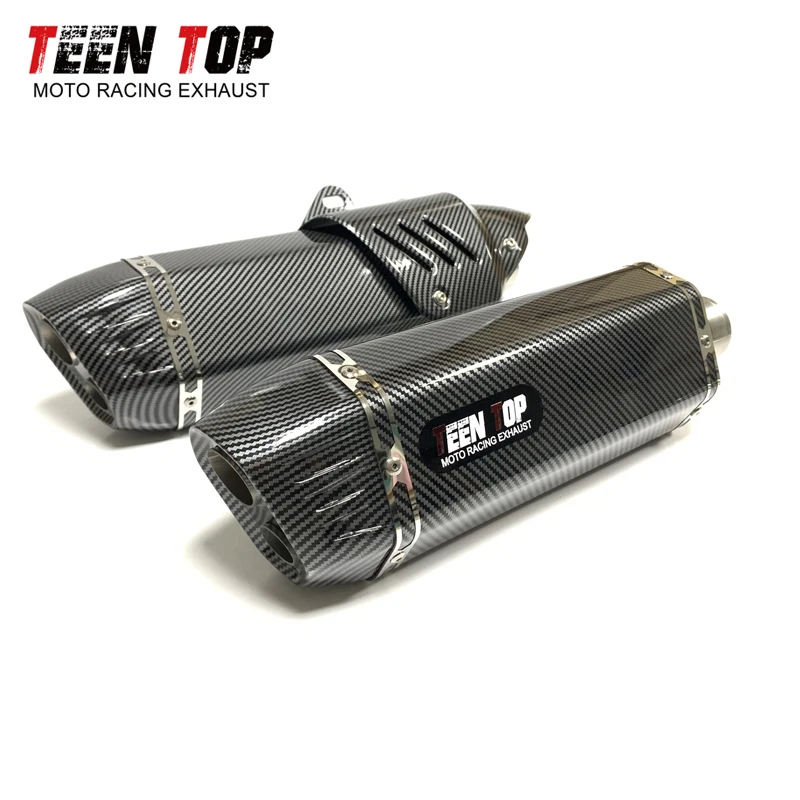 51mm Stainless Motorcycle Exhaust Muffler For Kawasaki Ninja400 Z900 Z1000 ER6N Bike Silencer 470mm SC Racing Exhaust Ninja650 - Image 6