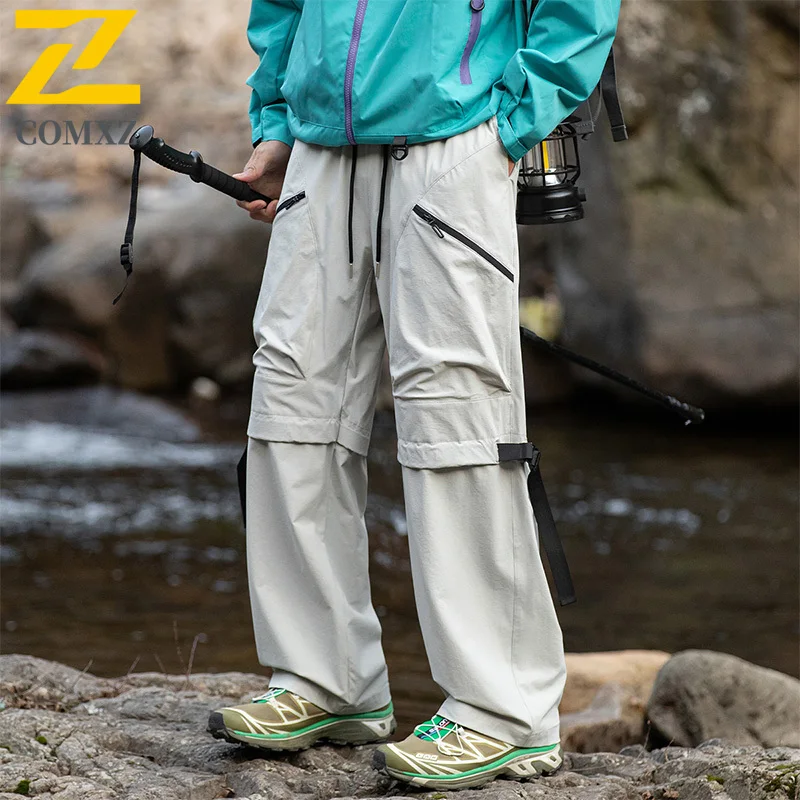 ​Men Anti-Wrinkle Cargo Pants  Autumn Waterproof Outdoor Workwear Windproof Hiking Trousers Casual Loose Fit with Multi-Pockets​