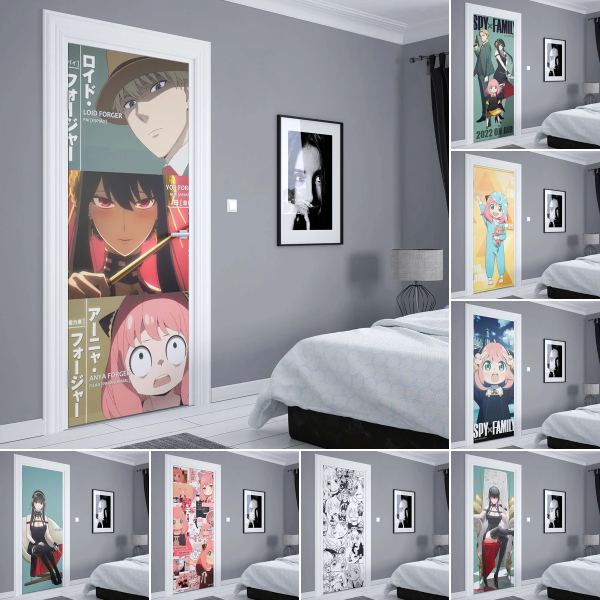 Três ratels espadachim japão anime cartaz auto adesivo removível adesivo de  parede decoração do quarto dos miúdos - AliExpress