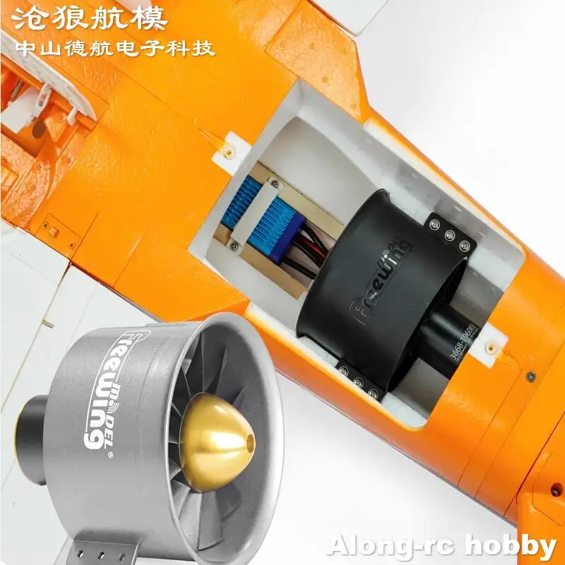 프리윙 90mm EDF 제트 RC 비행기 2024 오렌지 제우스 6s 또는 8s PNP 또는 키트+서보 수납식 착륙 장치 스포츠 항공기 모델
