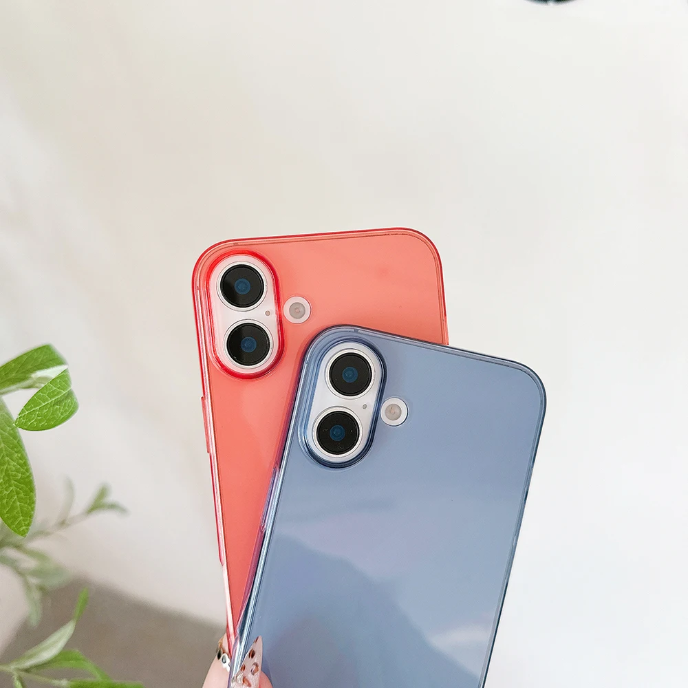 Vibrant Candy Color Transparent Silicone Soft Case - Ultra Thin Clear Shell