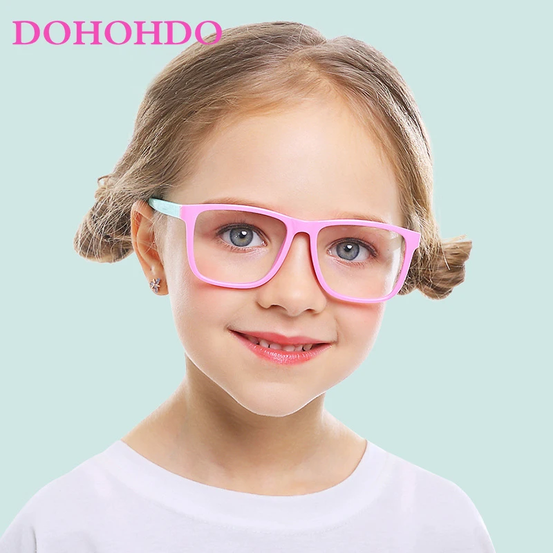 

Children Blue Light Anti Glare Filter Glasses For 2-14 Years Kids Eyeglasses Girl Boy Optical Frame Blocking Clear Lenses UV400