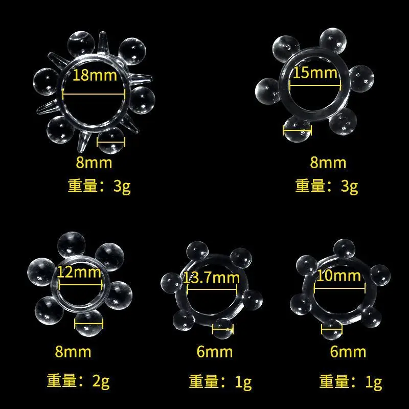 Il più nuovo anello di perline anello maschile ritardo eiaculazione ingrandimento del cazzo mini gabbia di castità non vibratore giocattoli del sesso per M_voghion.com