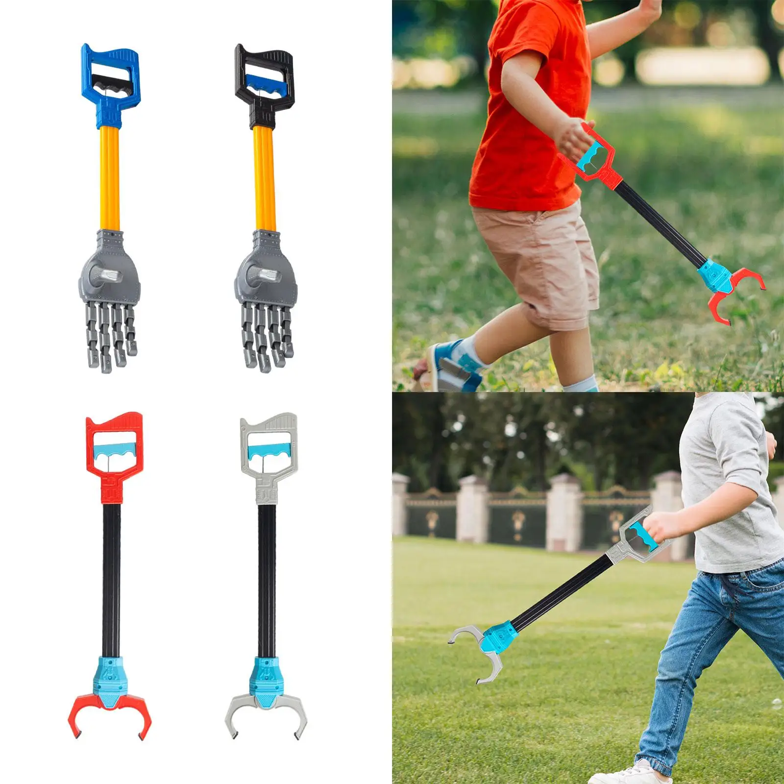 Hand Eye Coordination Play Funny Children Intelligence Grabber Litter Picker Toys Robot Hand Claw Grabber Tool for Kids Children