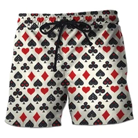 Casino Club 3D Printed Boardshorts Fashion Poker Short Pants For Men Clothes Playing Poker Beach Shorts Cards Trunks Bermudas 1