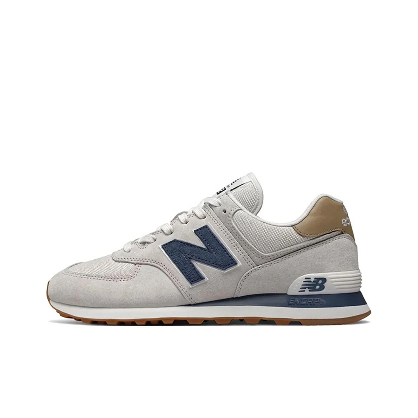 New Balance NB 574 Chaussures de course décontractées à tige basse, avec amorti en tissu, résistantes à l'abrasion, respirantes, ML574LGI 1