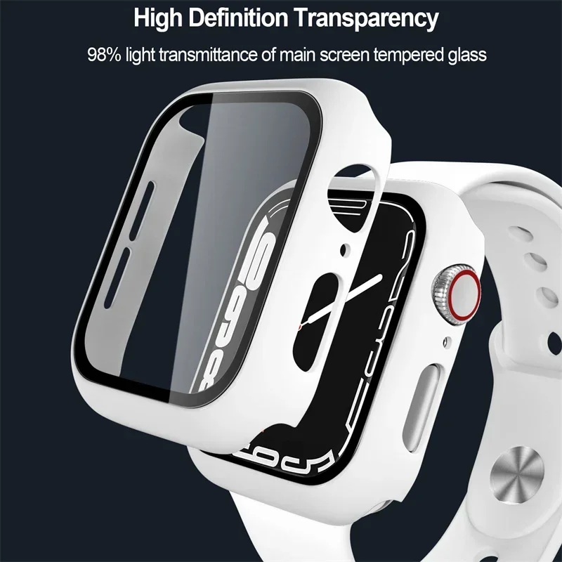 Premium Silicone Watchband Set with Glass Protector & Strap