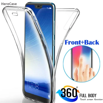 Custodia per telefono antiurto per tutto il corpo 360 per Samsung Galaxy A10 A10S A11 A12 A13 A14 A15 Cover posteriore trasparente