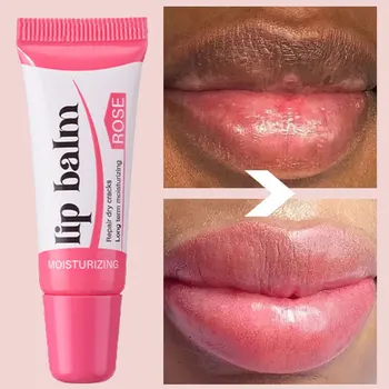 Rose Remove Dark Lip Balm Fast Acting Lip Lightening Serum Fade Melanin Spots Exfoliate Lip Lines Nourishing Repair Lip Care 1