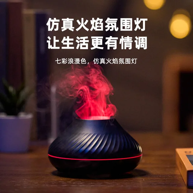 Láng Aroma Diffúzor Ultrahangos Párásító Air Cool Mist Maker Otthoni Irodához Kis Illóolaj -Diffúzor Led -Es Ajándékkal - Image 4