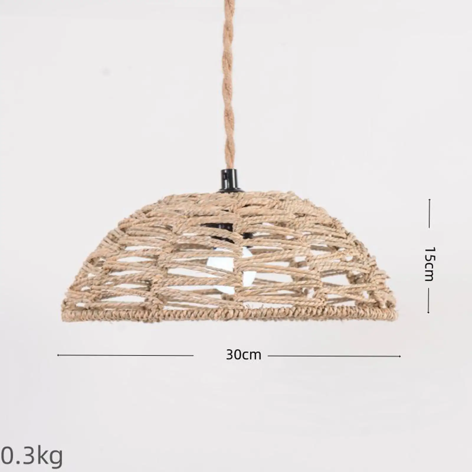 Rattan Lampshade Chandelier Lamp Cover for Ceiling Light Fixture Table Lamp