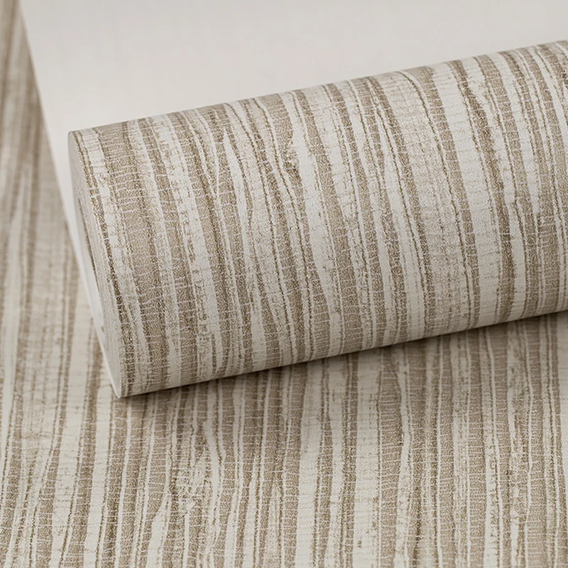 

Современные обои с деревянными полосками в скандинавском стиле, 3D искусственное дерево, нетканые обои для гостиной и спальни, фоновые обои коричневого и синего цветов