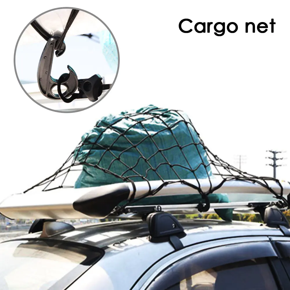 Heavy Duty Latex Cargo Net for SUV Truck Roof Luggage