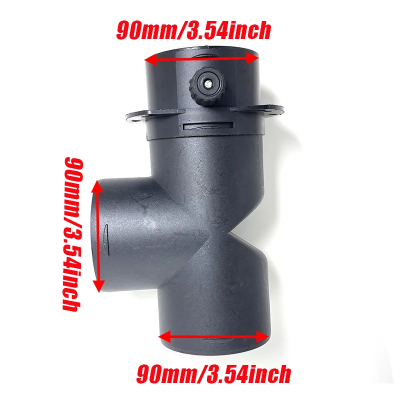 42mm 60mm 75mm 90mm 1 Vavles Flap Air Vent Ducting T Piece Pipe Joiner Connector for Webasto Eberspaecher Diesel Parking Heater air diesel heater duct pipe air diesel heater diesel heater heater duct connector car heater accessories