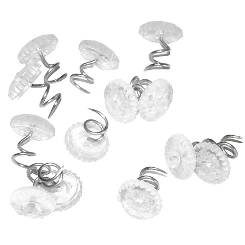 100/50pcs Clear Fabric Twist Pins Couch Chair Car Sofa Headliner Repair Loose Drapery Craft DIY Locating Pins With Box