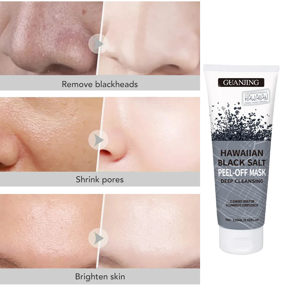 Black Salt Peel-off Mask Oil Control Moisturize Peeling Off Calluses Dead Skin Acne Shrink Pores Gentle Cleansing Face Skincare images - 6