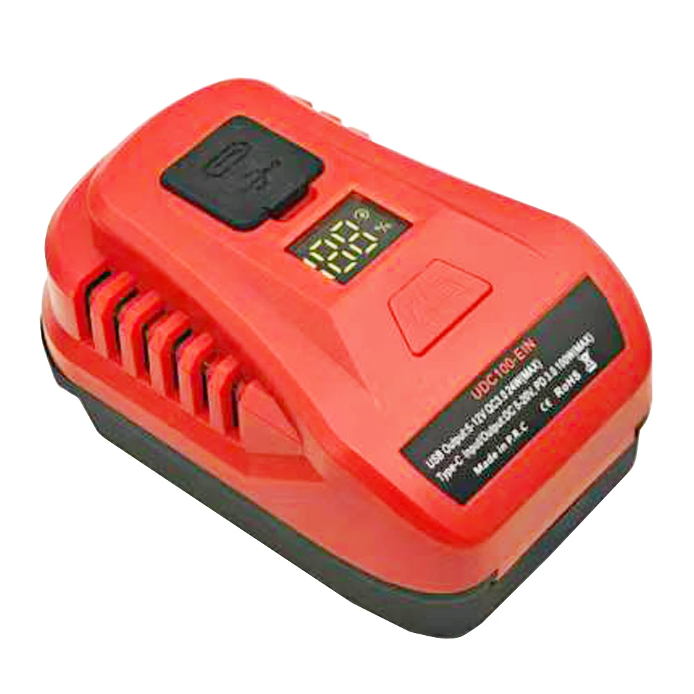 에인헬 오지토 18V 리튬 배터리 케이스 USB 타입C 파워 뱅크 어댑터 컨버터 100W 고속 충전기 PXBAT52 PXBP-600 4511437